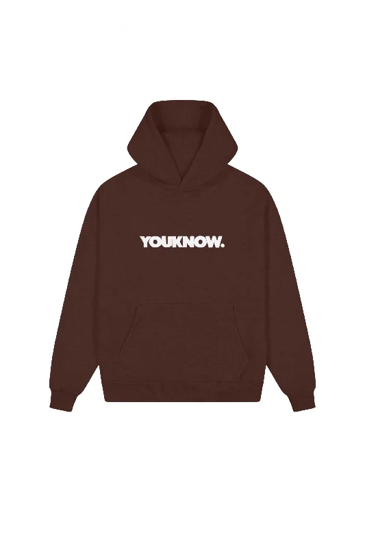 BLOCK HOODIE | BROWN