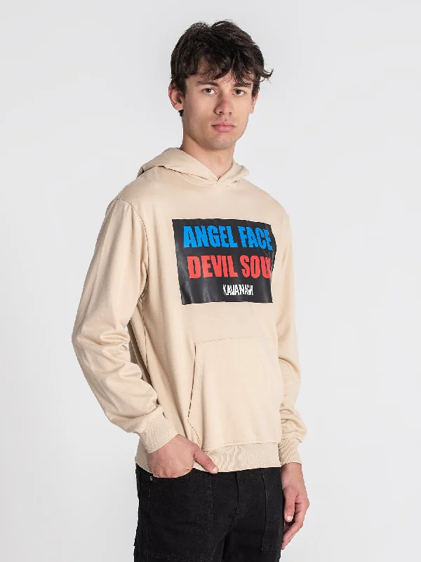 Beige Doppelganger Hoodie