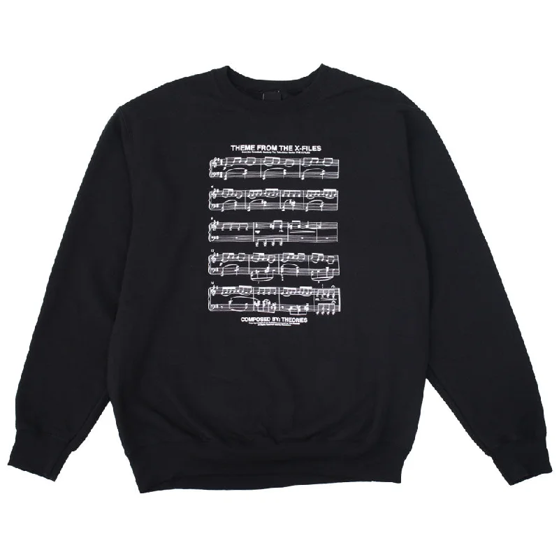 Theories X-FILES THEME MUSIC Crewneck Black