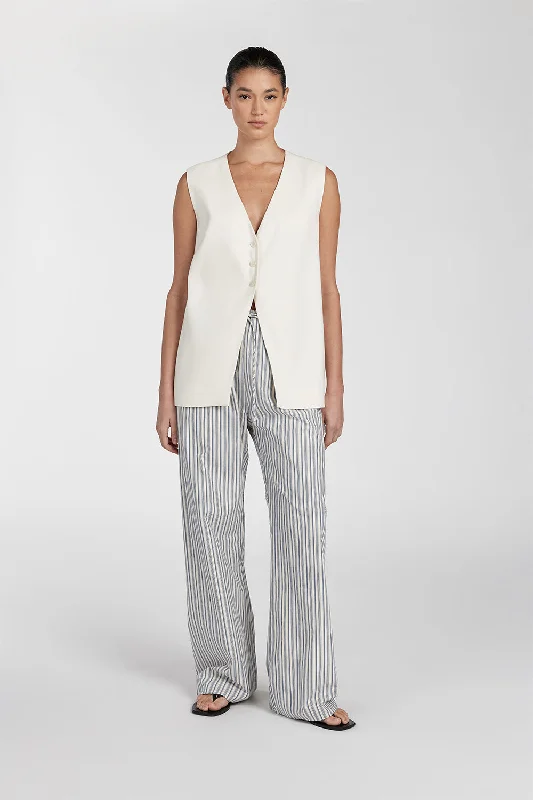 EZRA BLUE STRIPE DRAWSTRING PANT