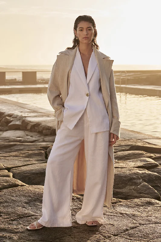 HOLDEN WHITE LINEN PANT