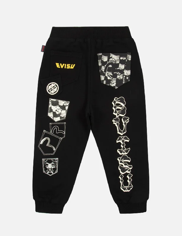 Multi-Pocket Print Regular Fit Sweatpants