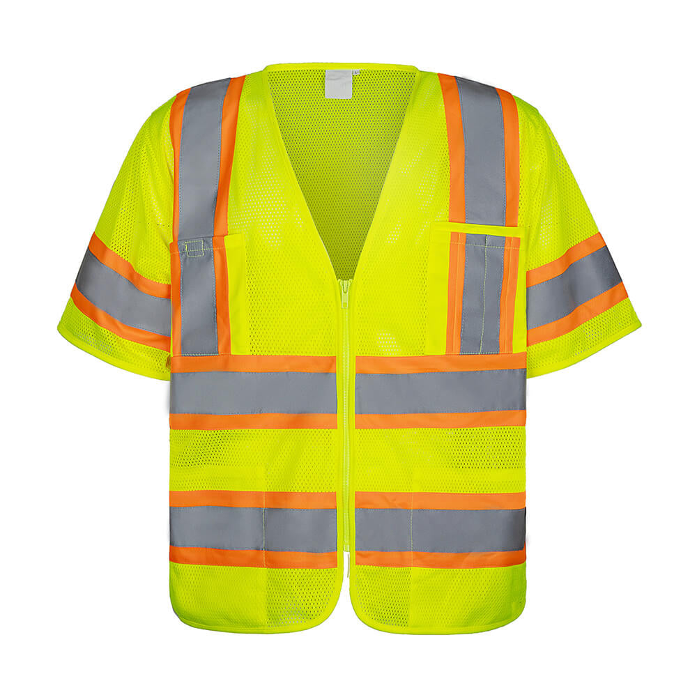 High Visibility Safety Vest Short Sleeve Mesh - ANSI Class 3 - 102 Series