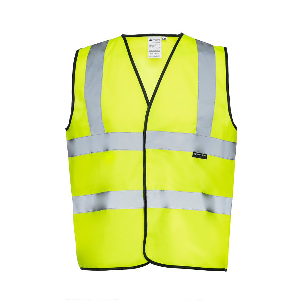 Two Band High Visibility Solid Safety Vest - 101 Series - ANSI Class 2