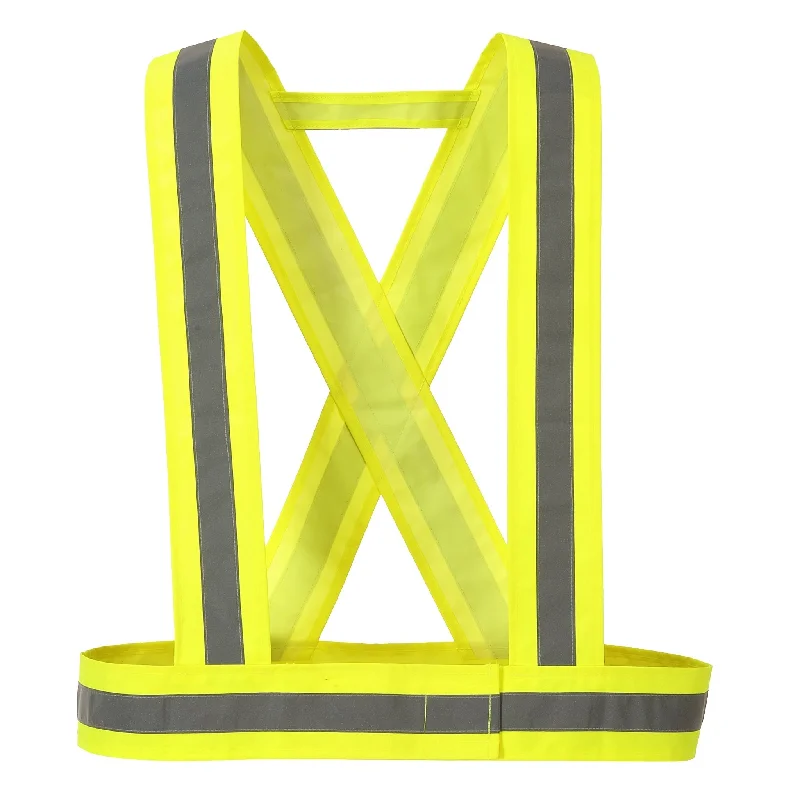 PORTWEST® Hi Vis Safety Strap Belt - 1" Reflective Silver Tape - HV55