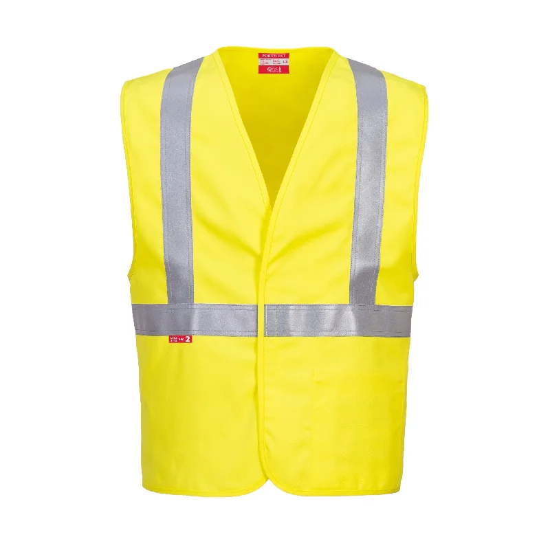 PORTWEST® High Visibility and Flame Resistant Woven Safety Vest - ANSI Class 2 - UFR23 - NFPA 2112