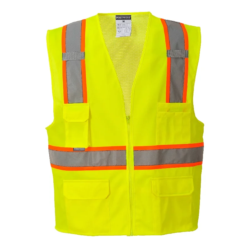 PORTWEST® US372 Jackson Reflective Hi Vis Safety Vest - ANSI Class 2