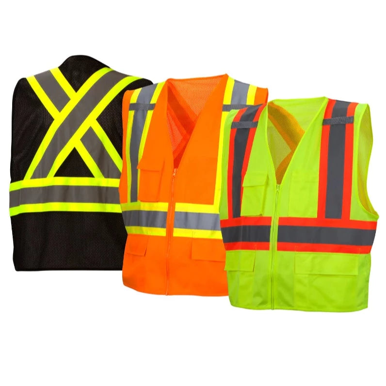 Pyramex® X-Back Two-Tone Surveyor Class 2 Safety Vest - RCZ24