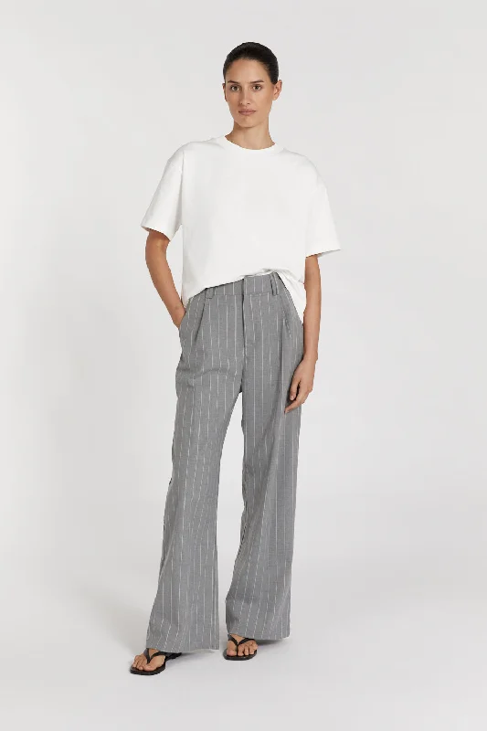 SANDER SILVER STRIPE PANT