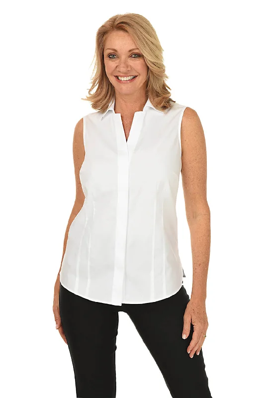 Non-Iron Stretch Sleeveless Blouse