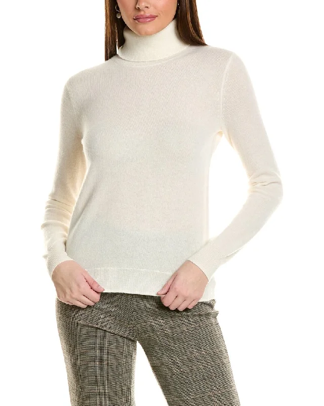 Amicale Cashmere Basic Turtleneck Cashmere Sweater