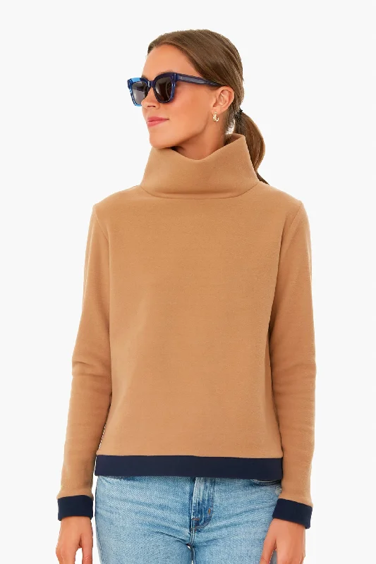 Camel and Navy Colorblock Park Slope