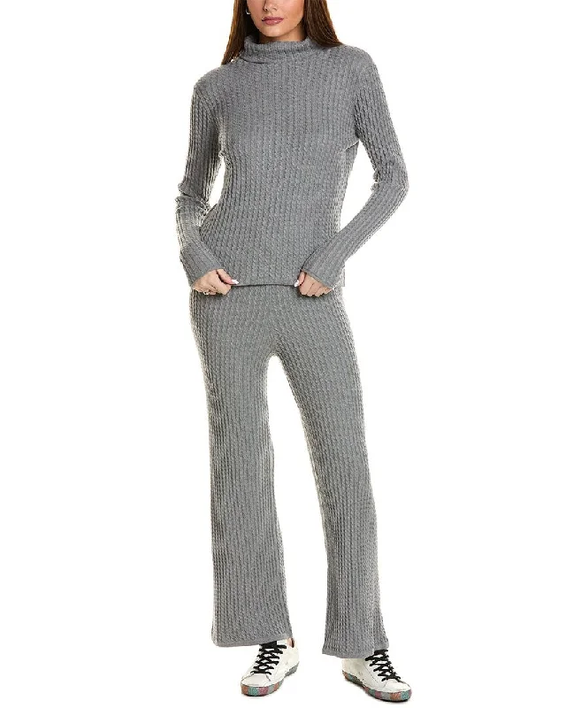 Hannah Rose Cashmere-Blend 2pc Sweater Set