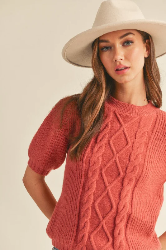 Marcy Knit Puff Sleeve Sweater