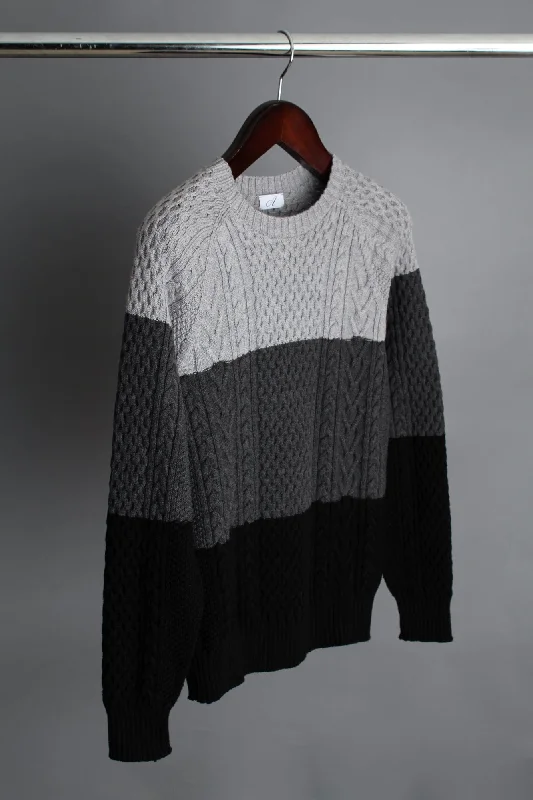 Rodman Color-Blocked Fisherman Sweater