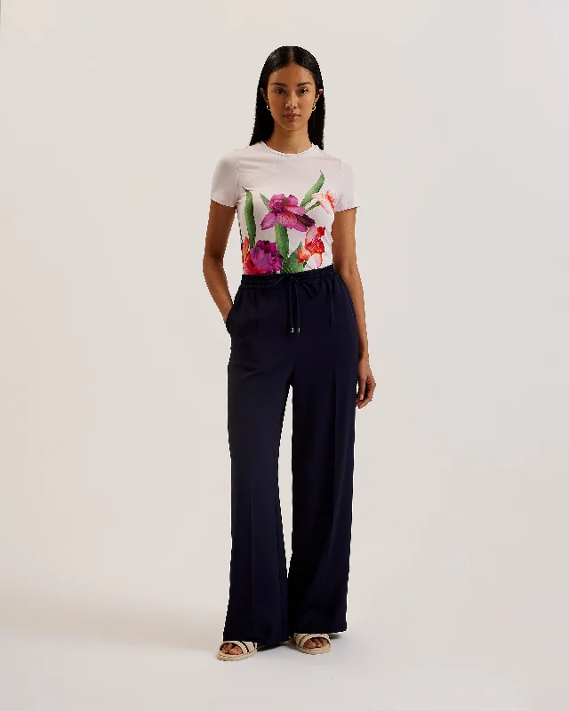 Merielo Florist Printed Fitted Tee Lt-Pink