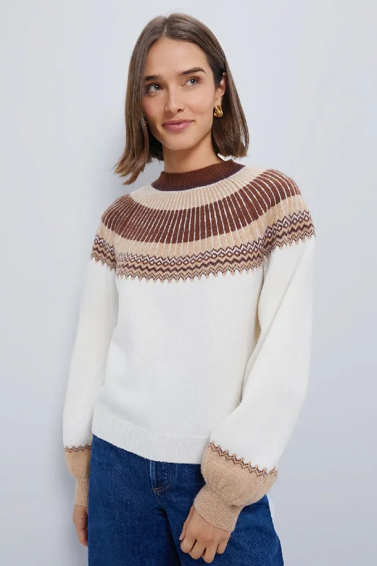 Neutral Color Block Sweater