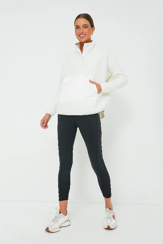 White Fleece Cady Quarter Zip