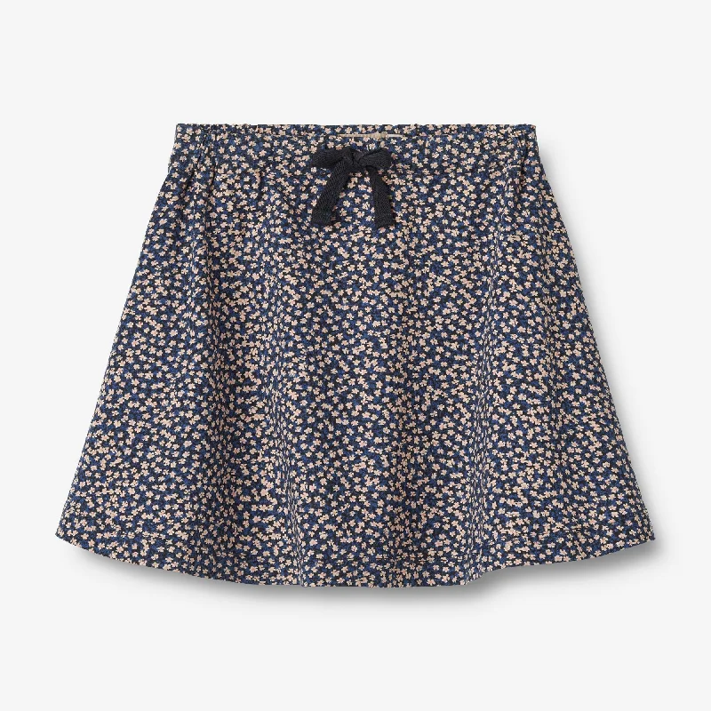 Jersey Skirt Rosie - blue flowers