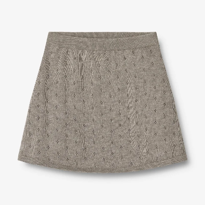 Knit Skirt Marta - warm grey melange