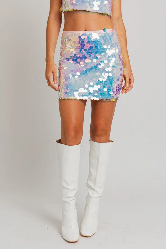 Mermaid To Dance Sequin Mini Skirt