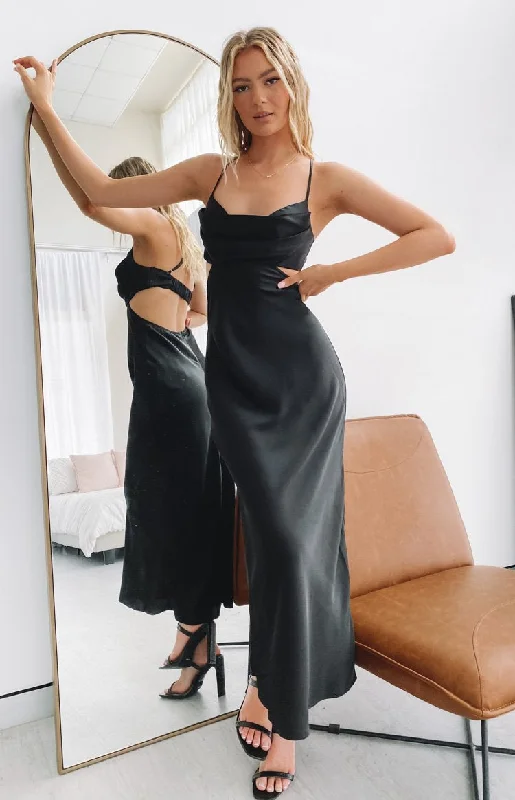 Taleah Cut Out Maxi Dress Black