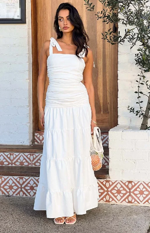 Tessa White Maxi Dress